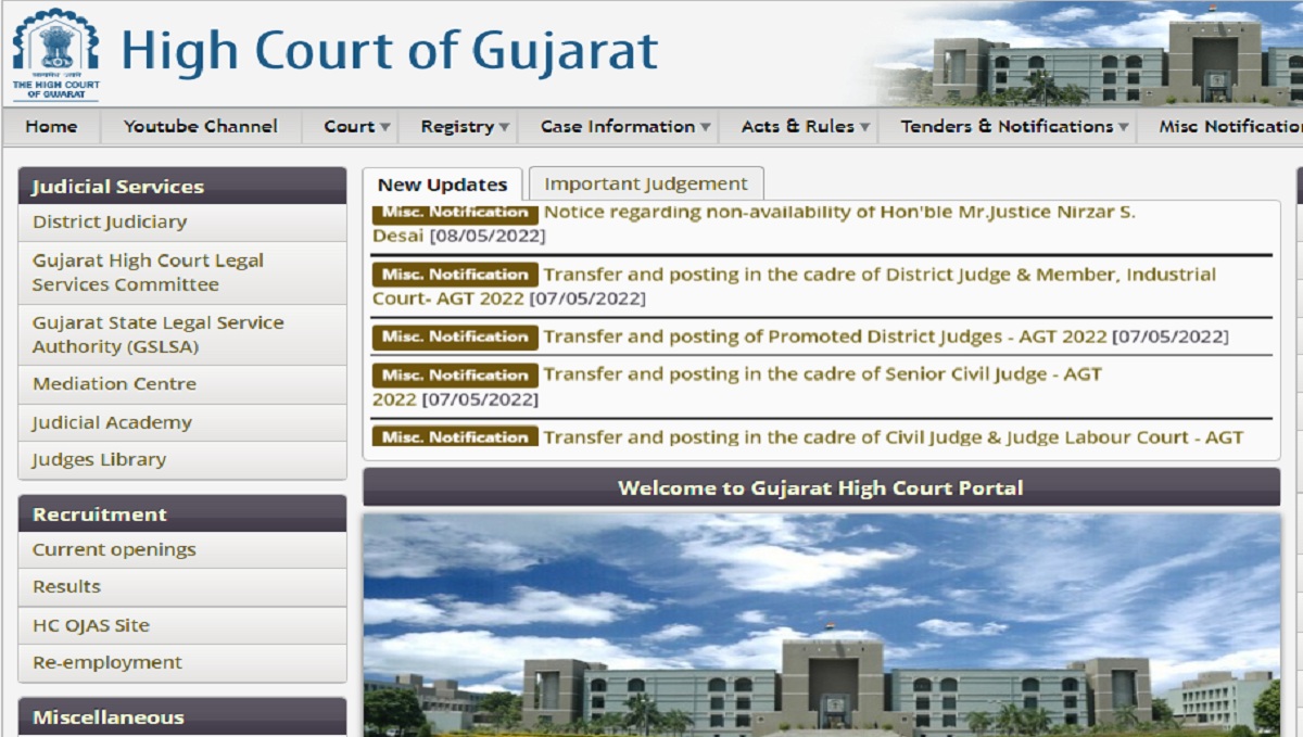 Gujarat High Court Recruitment 2022: Apply Online for Private Secretary Posts @hc-ojas.gujarat.gov.in, Check Eligibility 